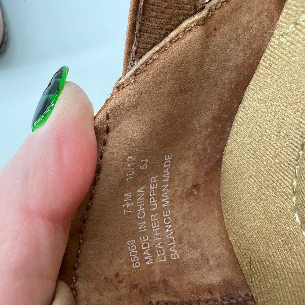 Clarks Bendables‎ Ashland River Flats Loafers 7.5M Leather Comfort Boho Granola